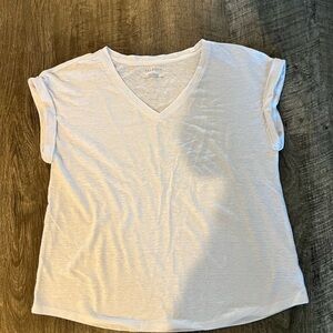 Talbots Women's White V-Neck Top
